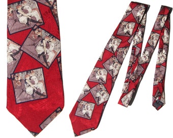 Vintage Silk Novelty Tie Toulouse-Lautrec Painting – Contissima Necktie