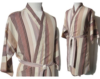 Vintage 70s Mens Robe Modernist Pattern John Weitz – One Size Fits All