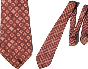 Vintage 30s Arrow Tie Art Deco Rayon Necktie