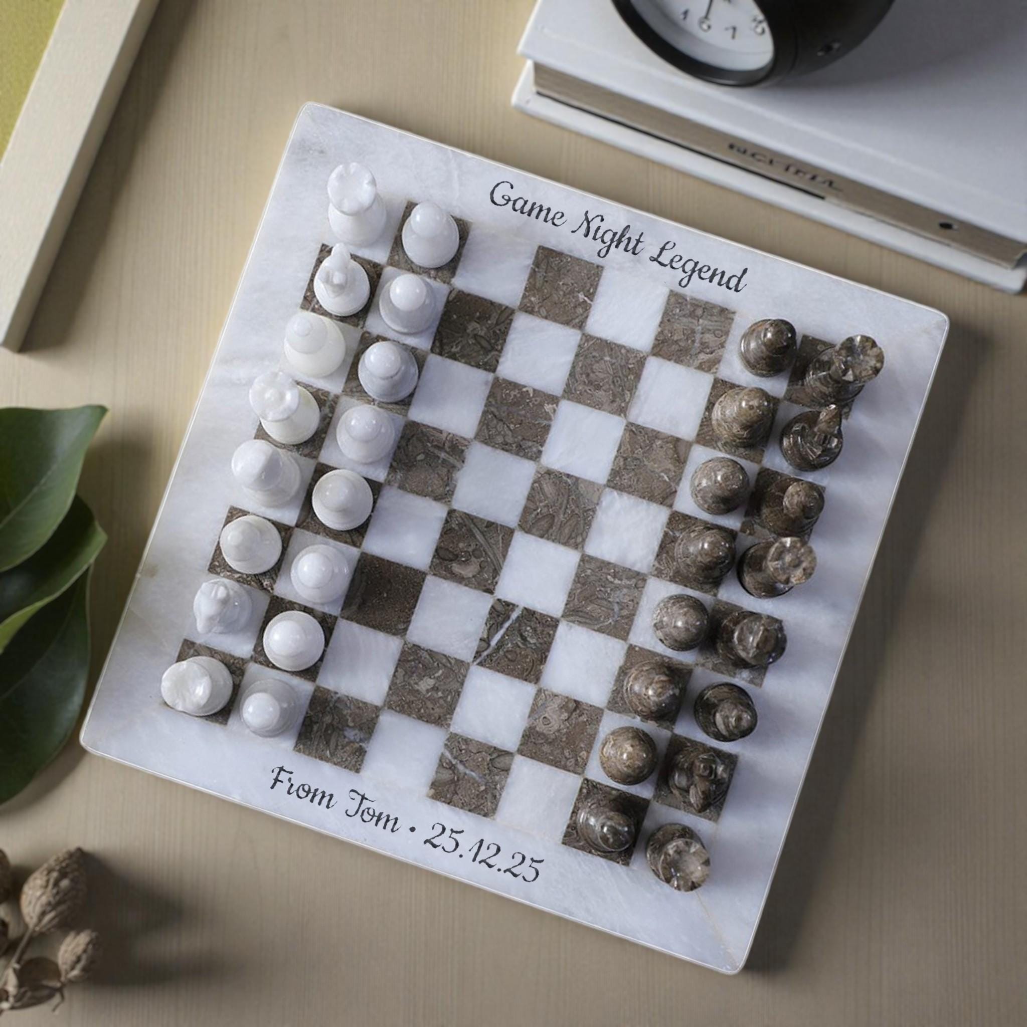 Ensemble Staunton Design X Jeu D'Echecs Et Echiquier En Marbre Noir Et Blanc Jeu Dechecs De Luxe Pour Joueurs Professionnels Et Amateurs