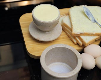 Personalized French Style Butter Crock | Pottery Keeper | Rustic Kitchen Accessory | Farmhouse Gift | Countertop Jar