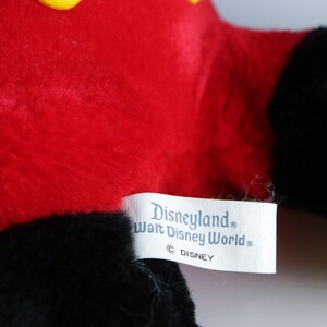 Mickey Mouse de pelúcia autêntico dos anos 80 da Disneylândia/Walt Disney World raro imagem 2