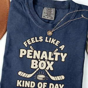 Game Day Penalty Box Mood Shirt, Funny Sin Bin Hockey Tee, Ice Hockey Gift for Players, Rink Ready Graphic Tee, Authentic Hockey Fan Apparel