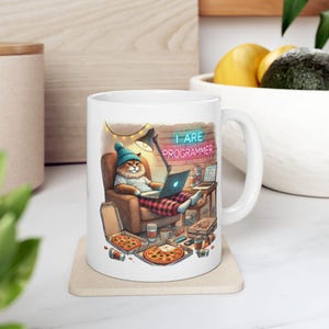 I Are Programmer Coffee Mug , Funny Mug for Software Engineers, Programmers, and Computer Science Enthusiasts