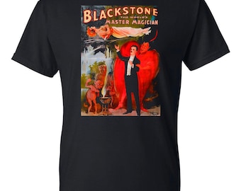 Magician T Shirt, Harry Blackstone Magician Tee, Magic History Shirt, Magician Gift