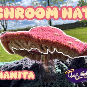 MUSHROOM Hat! / Crochet Cottage Core/ Renaissance Inspired Hat! | Quacky Kreations