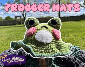 FROGGER-mössa! Virkad hinkhatt inspirerad av groda! | Quacky Kreations
