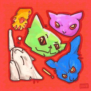 Holographic Cat Sticker Sheet