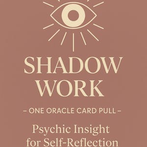 Shadow Work Oracle Reading – Une carte à tirer | Guérir les blocs cachés | Conseils pour la libération émotionnelle | Lecture psychique | Lecture empathique |