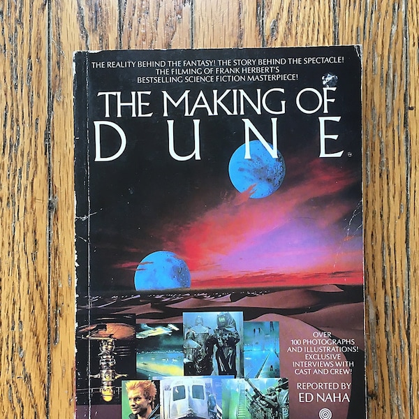 Vintage Book The Making of Dune by Ed Naha David Lynch Version Film Production Behind the Scenes Illustrated with Interviews Scifi Movie