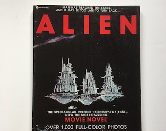 Rare Vintage Book Alien Movie Graphic Novel Photo Book Collectible Scifi Out of Print Film Movie 1979