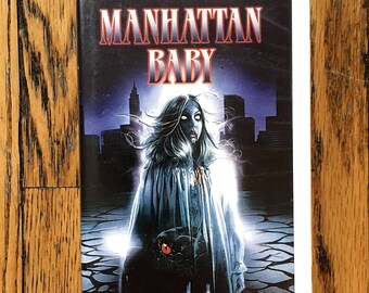 Vintage Horror VHS Manhattan Baby Lucio Fulci Italian Horror Giallo Movie 1982 Film NYC Gore