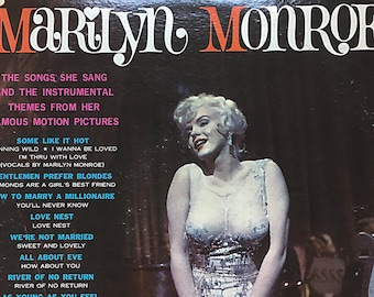 Vintage Vinyl Marilyn Monroe The Songs She Sang LP Record Album Rare Original Ascot 1963 Release Movie Soundtracks