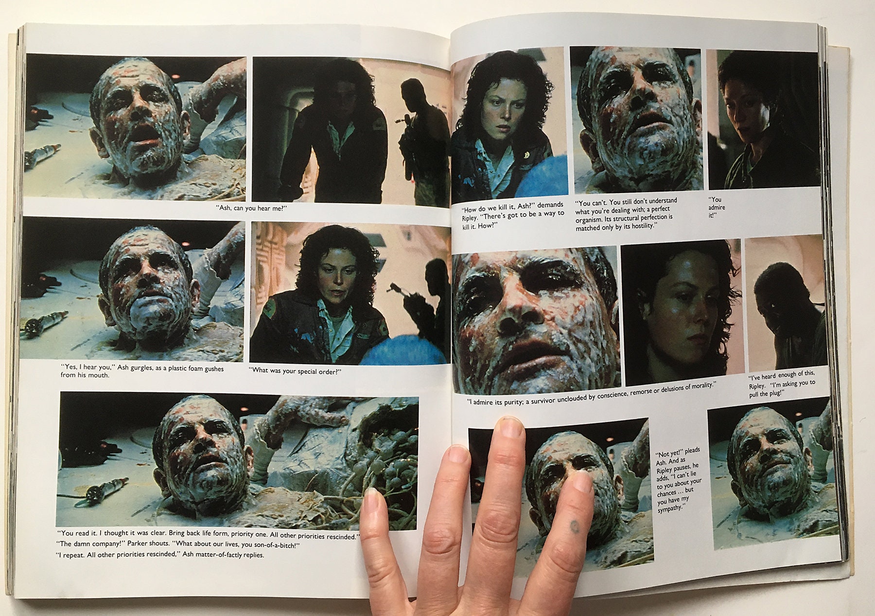 Rare Vintage Book Alien Movie Graphic Novel Photo Book