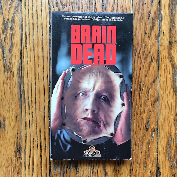 Vintage VHS Brain Dead 1990 Horror Film Psychological Thriller