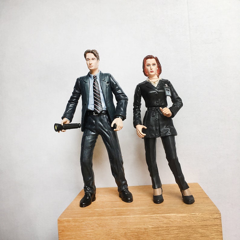 Vintage X Files Action Figures Mulder and Scully Pair Etsy