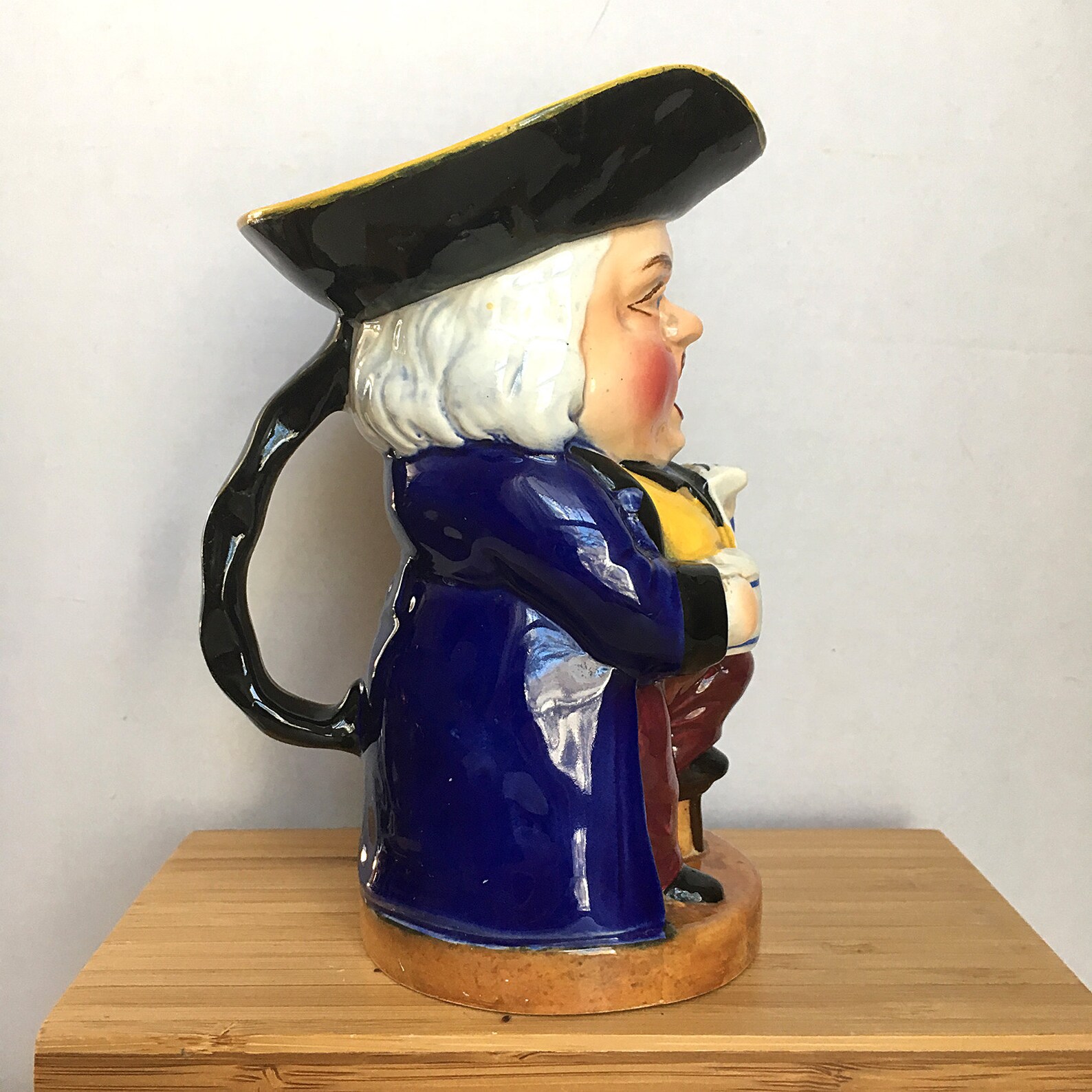 Vintage Toby Ceramic Mug Character Tankard Pitcher Jug 18th Century