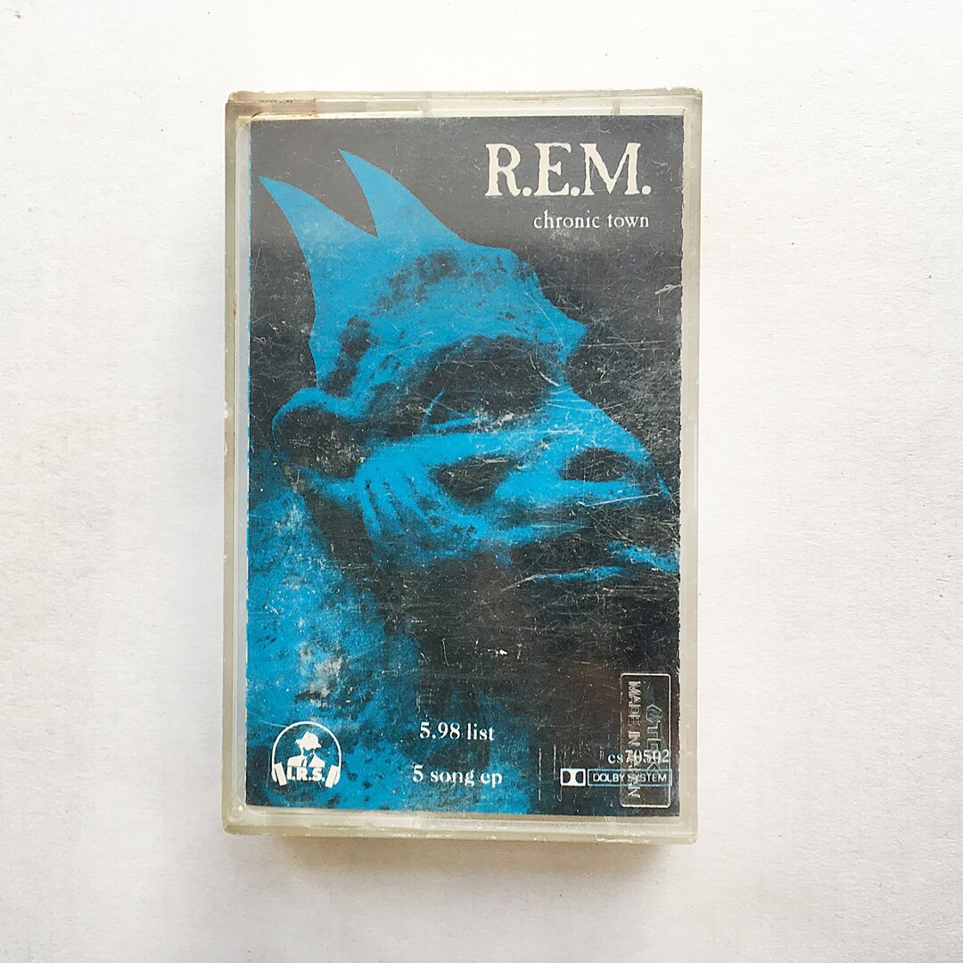 Vintage Cassette Tape REM Chronic Town EP Record Album Music 1980s