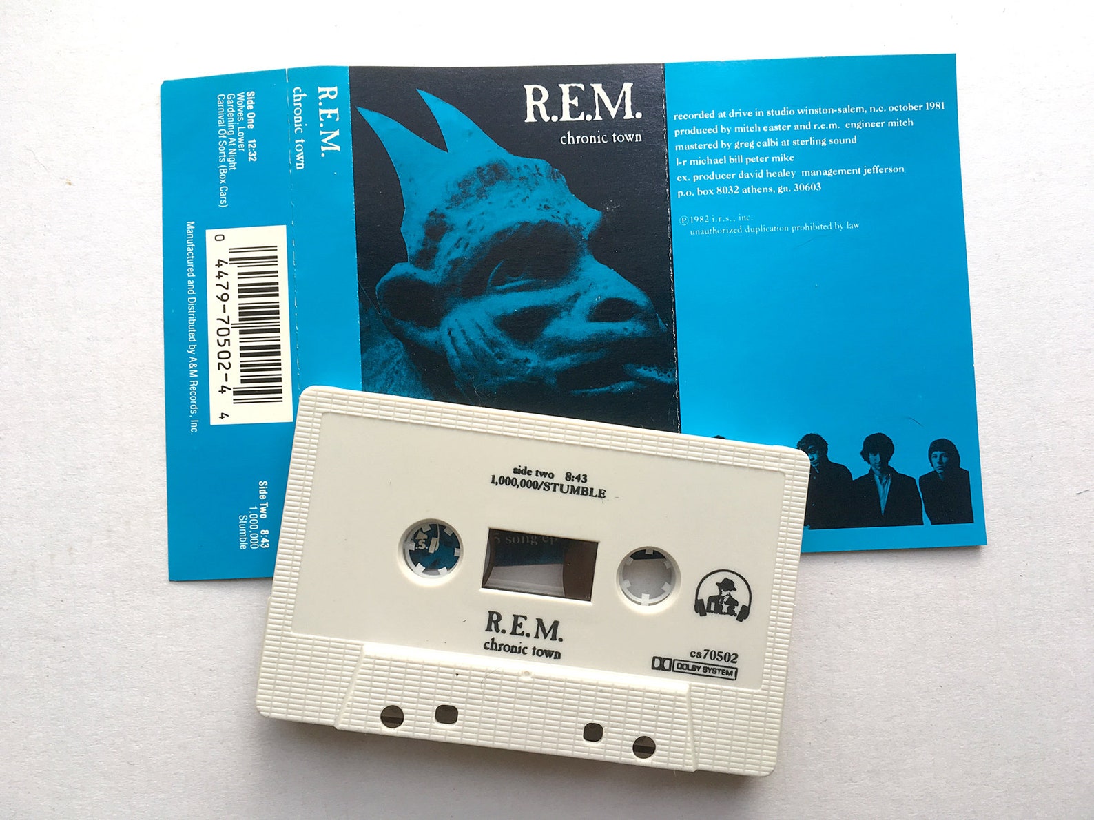 Vintage Cassette Tape REM Chronic Town EP Record Album Music Etsy