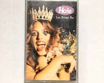 Vintage Cassette Hole Live Through This Album Grunge Rock Music Original Release Collectible Classic Alternative 90s Rock