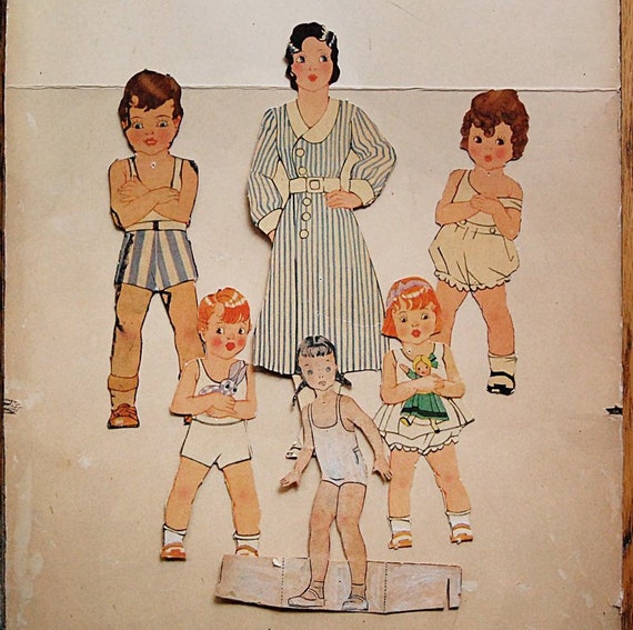 1920s paper dolls