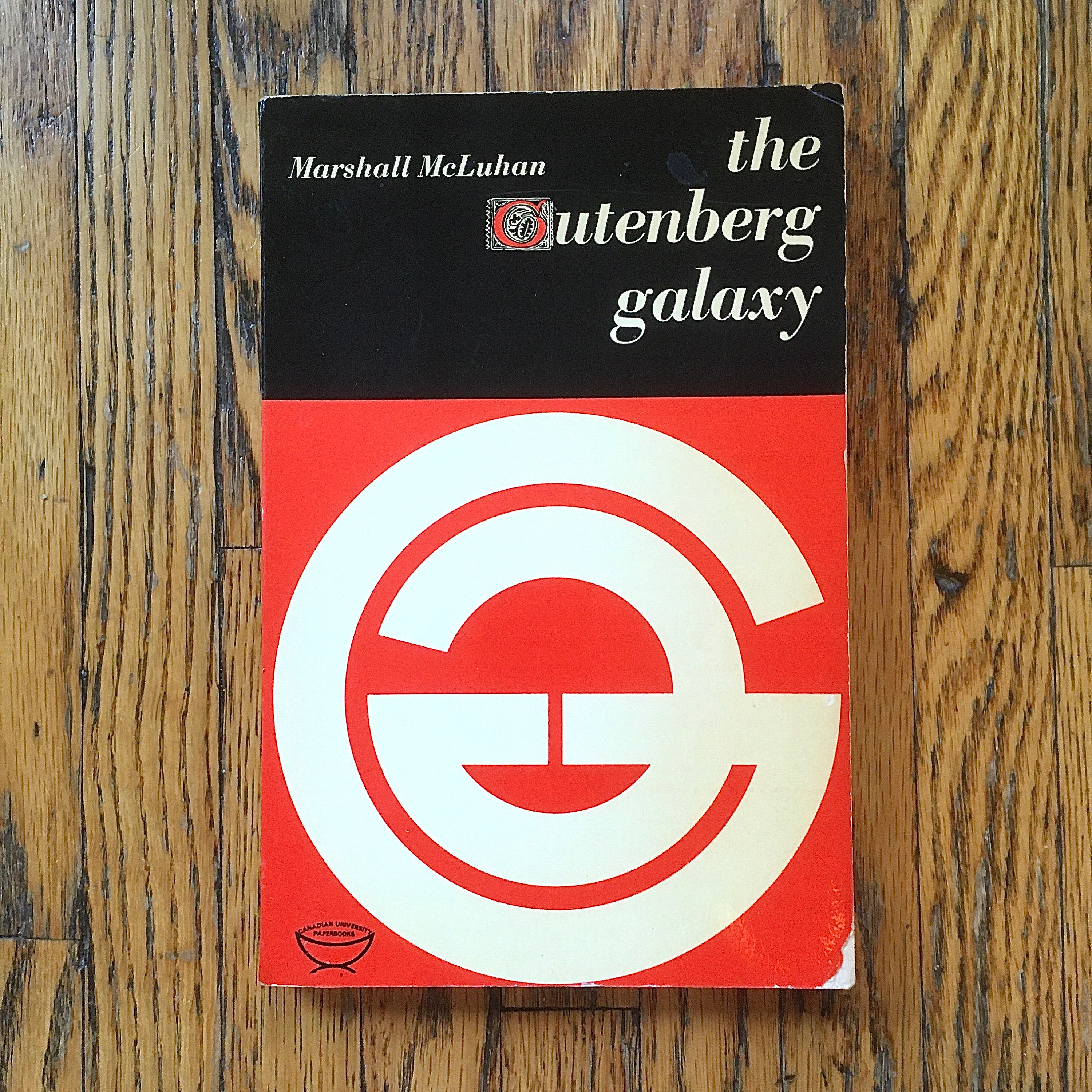 Vintage Book the Gutenberg Galaxy the Making of Typographic Man by