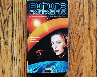 Collectible Vintage VHS Science Fiction TV Documentary with Gillian Anderson Future Fantastic BBC Film Series