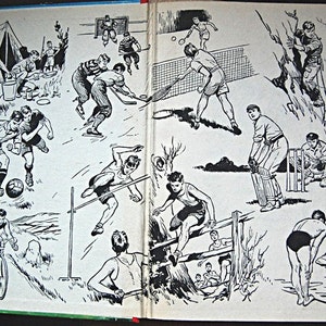 Vintage Illustrated Child Book Popular Stories for Boys in Color and Black and White. image 4