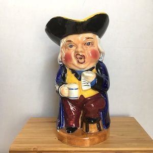 Vintage Toby Ceramic Mug Character Tankard Pitcher Jug 18th Century Fashion Tricorn Hat Beer The Singer British Coffee or Tea Cup
