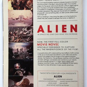 Rare Vintage Book Alien Movie Graphic Novel Photo Book Collectible ...
