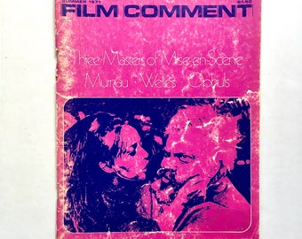 Vintage Film Comment Magazine Summer 1971 Orson Welles Max Ophuls and FW Murnau Classic Cinema Rare Collectible