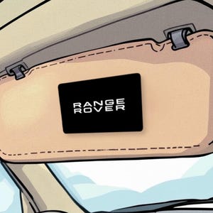 Custom Range Rover SunVisor Warning Label Blackouts | (set of 3)