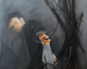 Registro permanente - pintura al óleo Original por Claire Elan 64 x 48