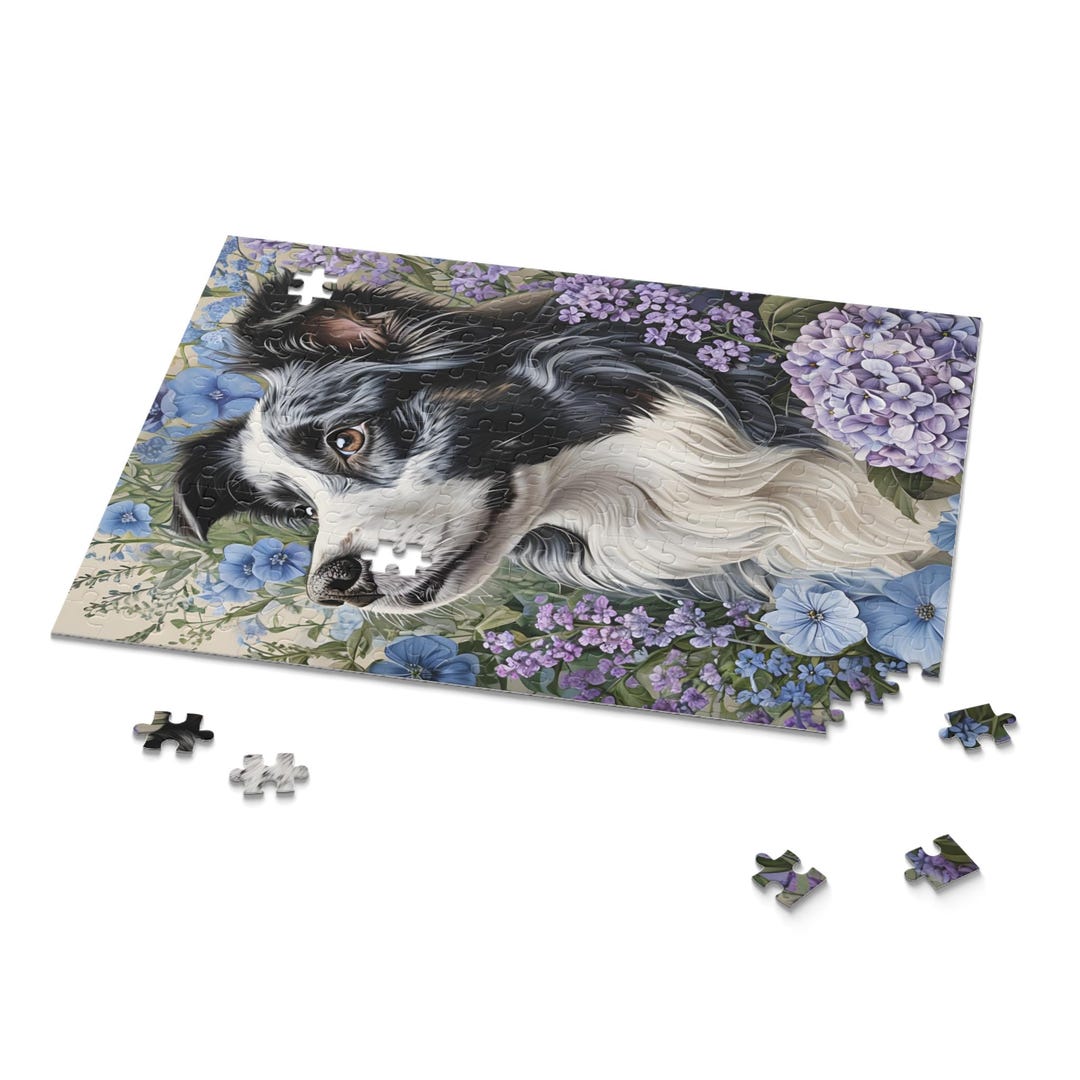 Puzzle Game BORDER COLLIE Pet Lovers Gift for Dog Mom/dog Dad Animal ...