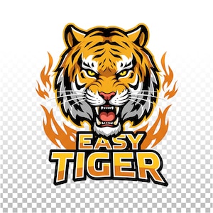 Tiger PNG, Easy Tiger, Tiger Sublimation, Sublimasi T-shirt