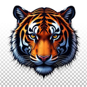 Tiger PNG, Tiger Sublimation, Sublimasi T-shirt, Tiger Watercolor
