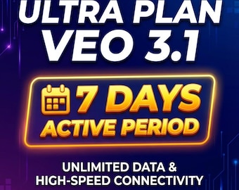google ULTRA PLAN 25.000 Credits Private Account veo 3.1 unlimited, 7 day guarantee