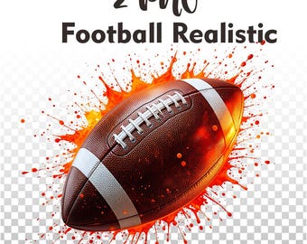 Realistic Football PNG, Sublimation Design (Digital Download)