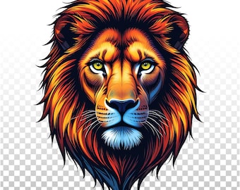 Lion Head Shirt, Majestic Wild Cat Art