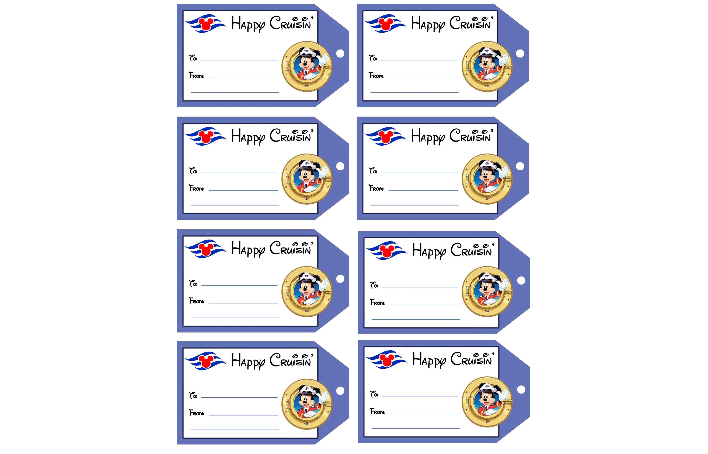 INSTANT Digital Download - Fish Extender Gift Tags - DCL FE Labels- Disney  Cruise Line Porthole Mickey Gift Labels Stateroom