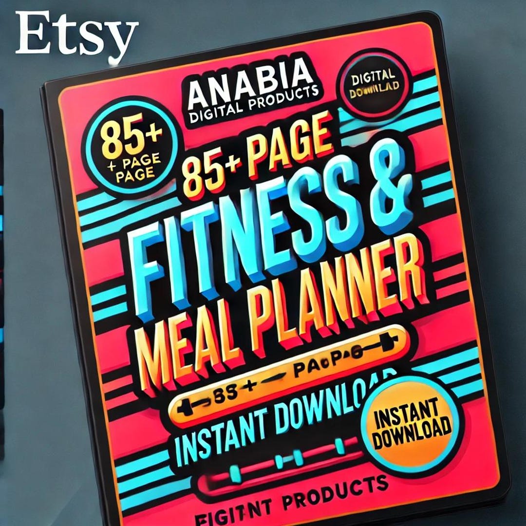 Fitness and Workout Planner | Printable Monthly and Weekly Fitness Log ...
