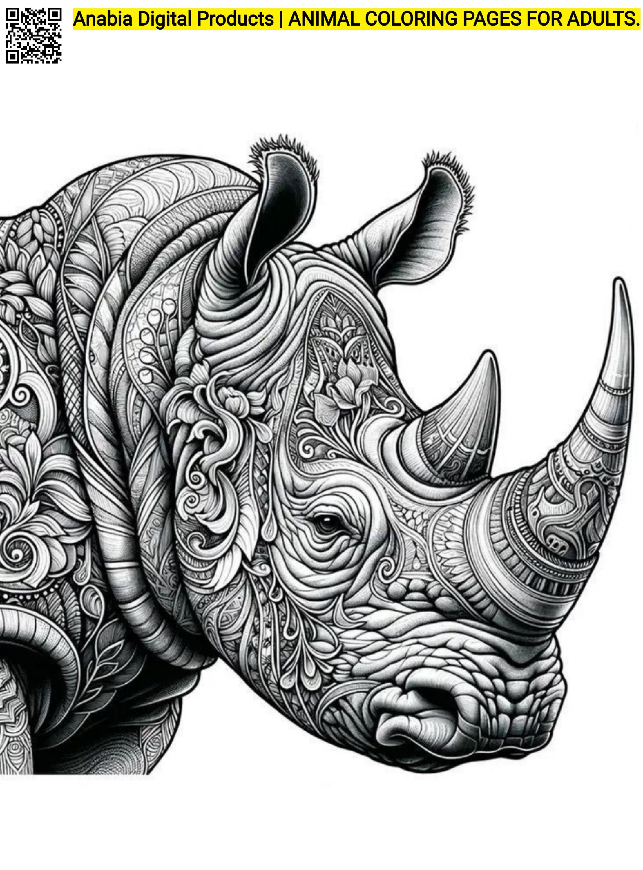 Animal Coloring Pages for Adults: 70+ Intricate Designs (printable