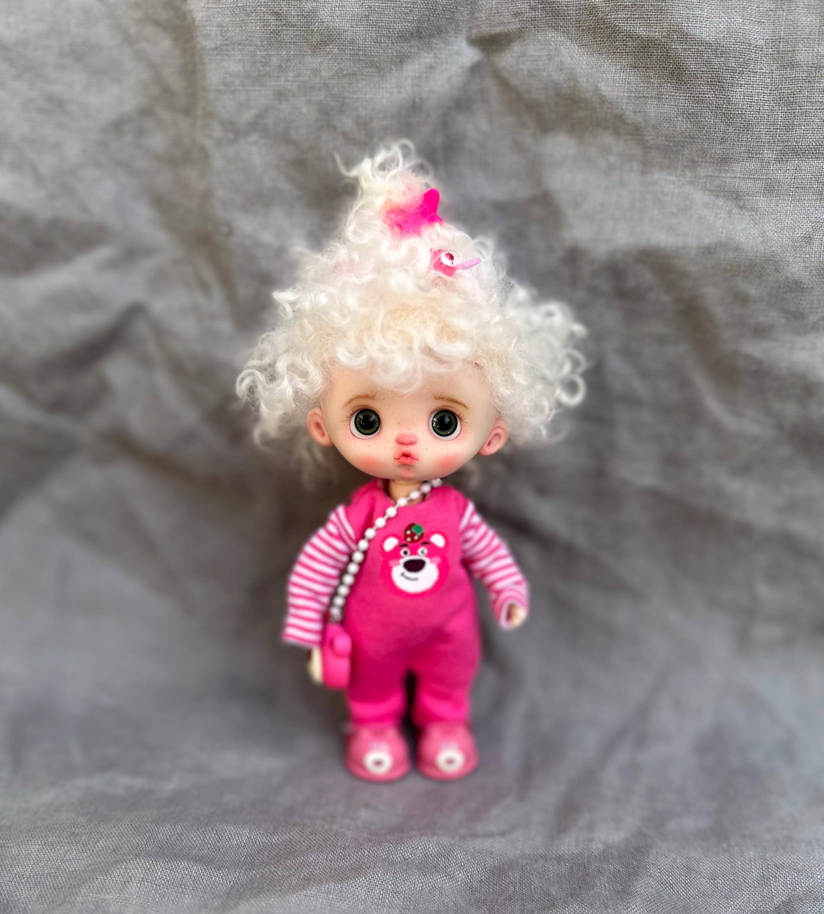 Collectible OB11 doll named "Rosie"