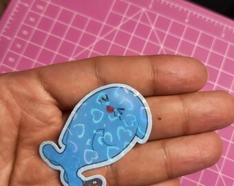 Wobbuffet Lady Holo Heart Sticker