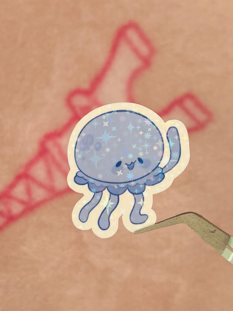 Sea Pals Holo Star 4pc Sticker Set - Etsy