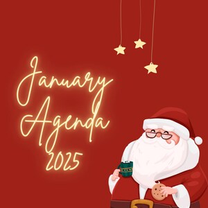 Winter calendar, January planner, Weekend planner, January agenda,  Winter theme calendar, January organization, Planner with colors