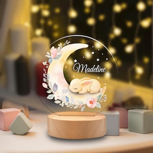 Personalized Night Light for Kids Baby Girl Gift Custom Night Light Infant Gift Personalized Easter Lamp Custom Name Night Light
