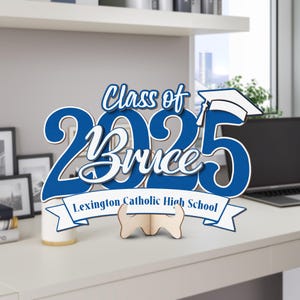 Personalized Class of 2025 Door Sign, Graduate Name Hanger, Custom Senior Year Sign, Graduation Door Hanger Decor