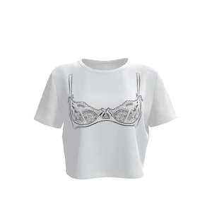 Corset Bra Baby Tee | Roupas da moda