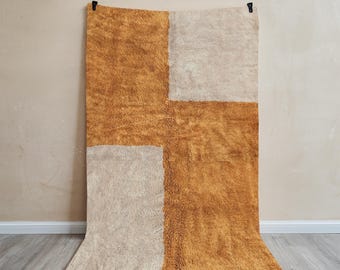 Custom Handwoven Wool Berber Rug: Moroccan Style, Boho Home Decor